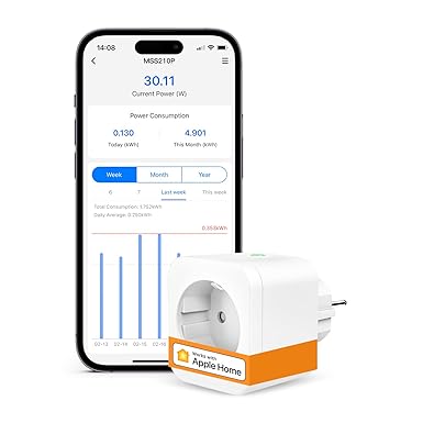 Refoss Enchufe Tasmota con Medidor de Energía, Mini WiFi Plug ESP8266, Compatible con Home Assistant, ZWAVE, ioBroker, MQTT, Domoticz