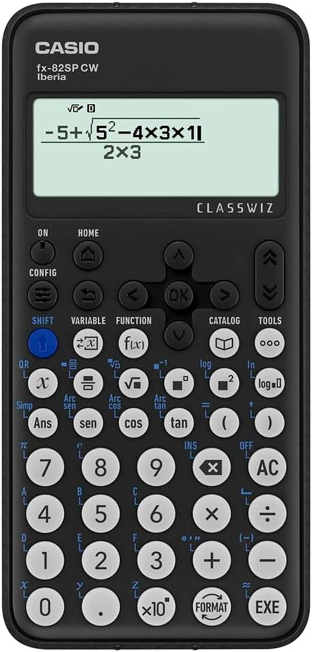 Calculadora científica Casio FX-82SP CW (gris oscuro)