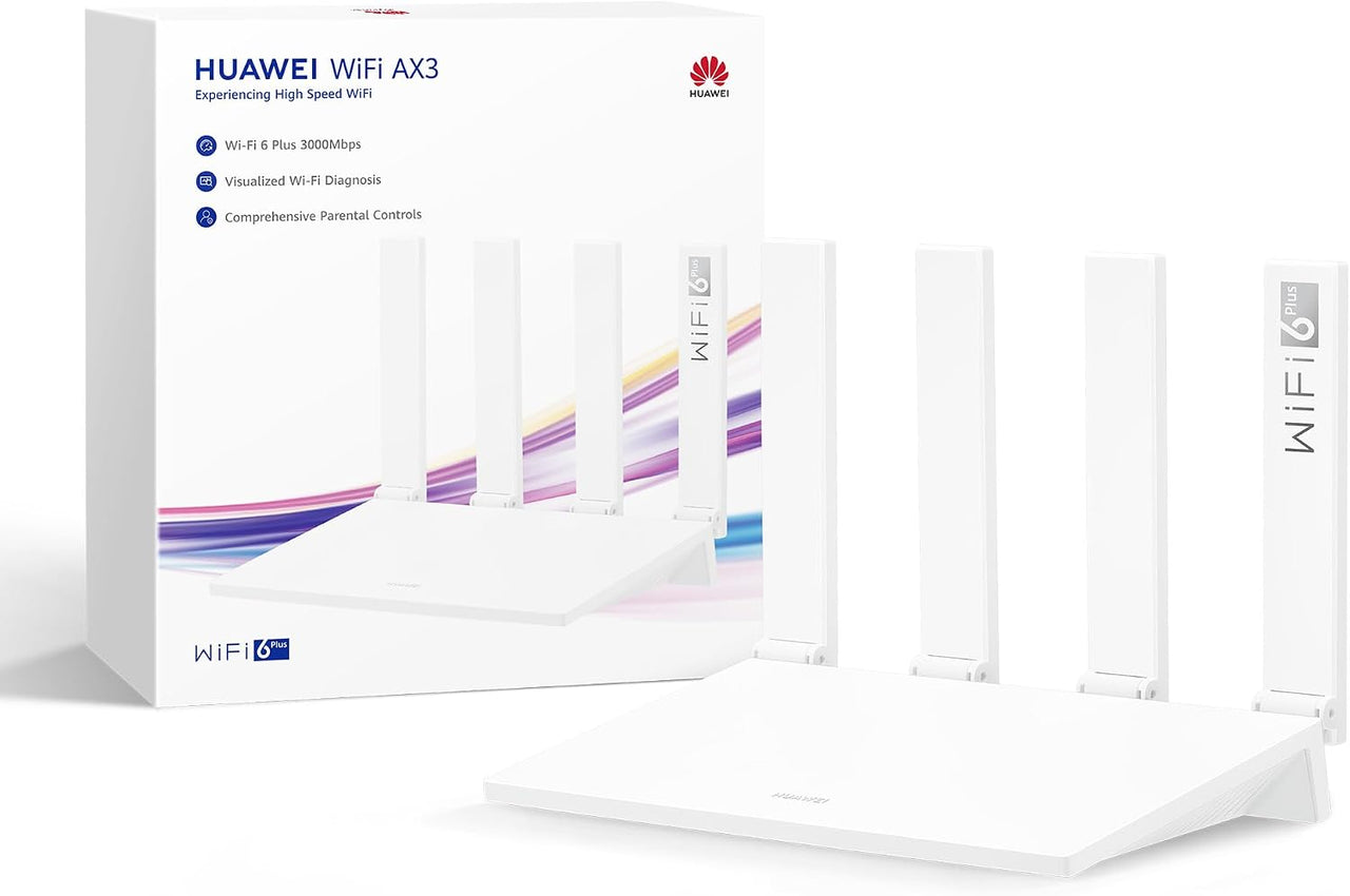 HUAWEI AX3 New Enrutador, Wi-Fi 6 Plus de Banda Dual 3000 Mbps, Blanco