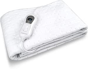 medisana HU 665 Calefacción bajo la cama, 150 x 80 cm, desconexión automática, protección contra sobrecalentamiento, 3 ajustes de temperatura, lavable adecuado para todos los colchones estándar