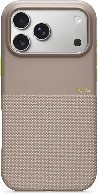 Beats Funda Reforzada con MagSafe, Control de cámara, Resistente a caídas y arañazos, Textura Mate e Interior de Microfibra para iPhone 17 - Gris Alpino