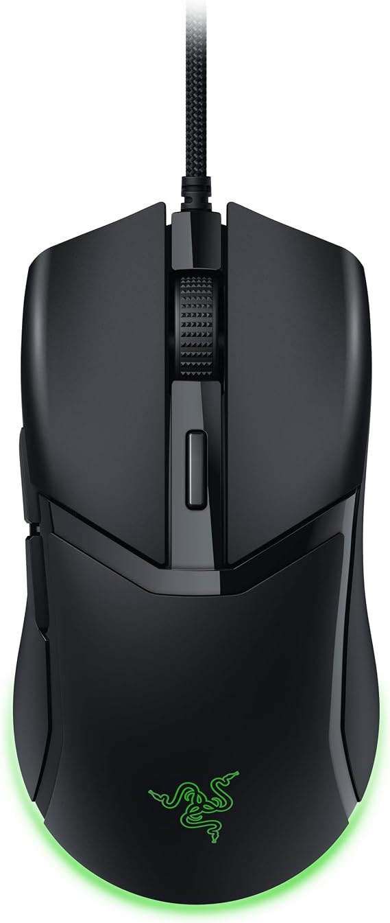 Razer Cobra - ratón para juegos con cable ligero Chroma RGB (57 g, interruptores ópticos Gen-3, iluminación Chroma con brillo degradado en la parte inferior, ajustes precisos del sensor) Negro