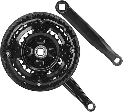 cyclingcolors Juego de bielas Bicicleta montaña 24 34 42 + manivela con Cubierta de Cadenas