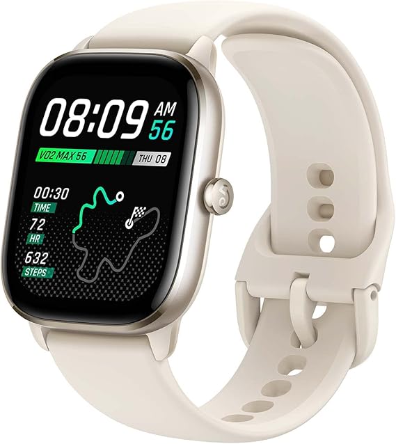 Amazfit GTS 4 Mini Smartwatch con Alexa incorporada, 5 Sistemas de posicionamiento por satélite 120+ Modos Deportivos, monitorización de Ritmo cardíaco y oxígeno sanguíneo 24h, 5 ATM Impermeable
