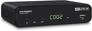 METRONIC 441701 Receptor Decodificador TDT 4K Ultra HD UHD-S1