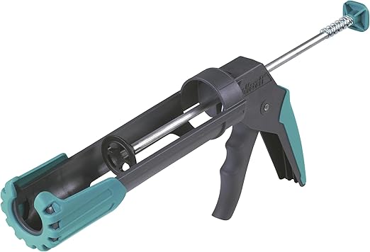 wolfcraft MG 200 Kartuschenpresse, Ergonomische Kartuschenpistole mit gummiertem Handgriff & drehbarer Griffhülse, Für 310 ml Kartuschen, Silikon Acryl Spritze mit Tropfstopp -4352000