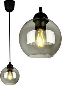 FKL DESIGN Home Deco Lámpara De Techo, Colgante Bola, Color: Negro, Gris, Blanco, 830N100 (Z1)