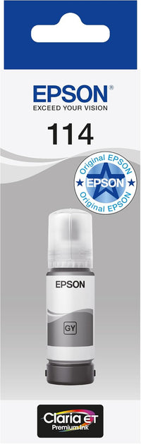 Epson Botellas de Tinta Originales EcoTank de la Serie 114 Color Negro BK