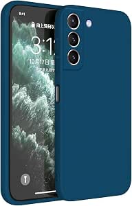 Topme Funda para Samsung Galaxy S21 (6.2" Inches) Carcasa Caja Case Estuche, Funda Protectora de Piel de Silicona TPU - Azul Zafiro