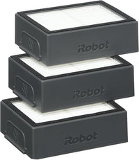 iRobot - Piezas auténticas - Filtros de alta eficiencia (3x) para Roomba - Compatible con Roomba Series e/i - Negro