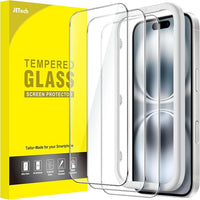JETech Protector Pantalla para iPhone 16, 3 Unidades