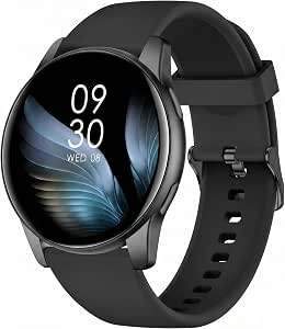 AcclaFit Reloj Inteligente Hombre Mujer con Llamadas Bluetooth, Smartwatch Esfera Redonda 1,38" con 147+ Modos Deportivos, Pulsómetro, Monitor de Sueño, IP68 Impermeable, Compatible con Android iOS