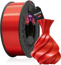WINKLE Filamento PLA Silk (Seda) Rojo Rubí 1.75mm 1kg, Impresora 3D