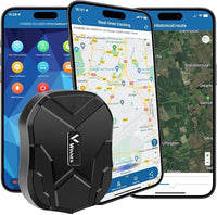 Winnes Localizador GPS para Coche, Seguimiento en Tiempo Real, Aplicación Gratuita antirrobo a Prueba de Agua, 5000 mAh, Adecuado para Coches, Furgonetas, Camiones, rastreador GPS magnético