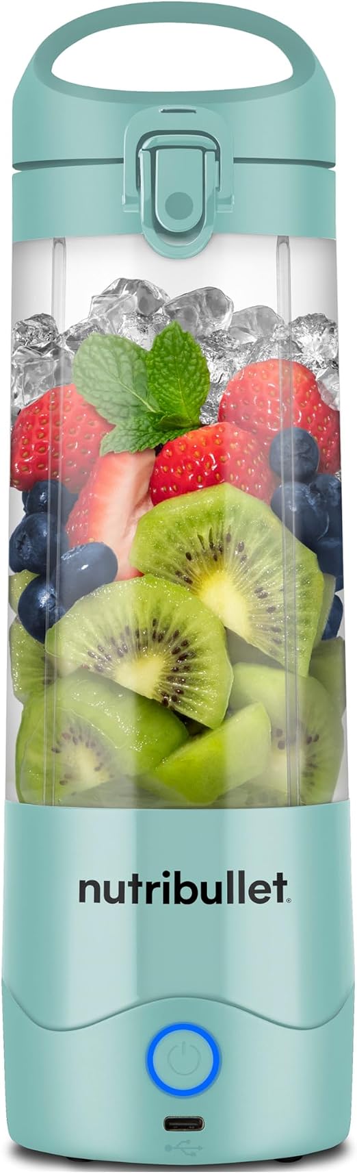 nutribullet portátil - Batidora Portátil de 475 Ml Azul Claro