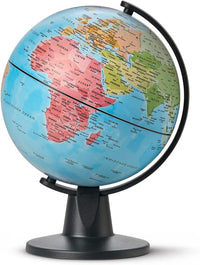 Idena 22068 - Mappamondo con mappa politica, diametro 11 cm circa, ideale per la scuola