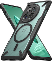 Ringke Fusion-X Compatible con Funda OnePlus 12 y Compatible con MagSafe, Resistente a Caídas Carcasa Protetora Negra con Parachoques - Magnetic Matte Black