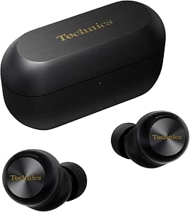 Technics EAH-AZ100E-K Auriculares Inalámbricos con Cancelación De Ruido, Bluetooth Multipunto, Voice Focus AI, Cómodos Auriculares Internos, Color Negro