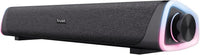Trust Liro Barra de Sonido PC 12W, Soundbar Estéreo con Iluminación LED RGB, Conexión Audio 3,5 mm, Altavoces PC Alimentación USB, Altavoz PC Ordenador Portátil Tablet Smartphone TV, Negro