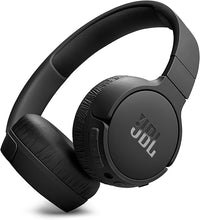 JBL Auriculares Tune 670 NC, auriculares supraaurales inalámbricos ligeros con cancelación de ruido adaptativa, Bluetooth y 70 horas de batería, negro