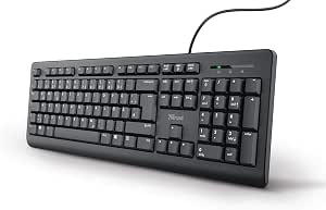 Trust Taro Kabelgebundene Teclado Deutsches Layout QWERTZ, Leise Tasten