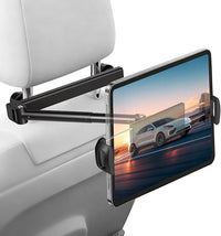 VINATO Support Tablette Voiture Appuie Tete, Support iPad Voiture, Rotation à 360°, Porte Tablette Voiture Compatible avec Tablettes et Smartphones 4 à 12.9 Pouces, Noir