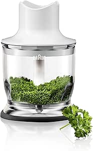 Braun Hogar MQ20 Minipimer Accesorio Minipicadora, 350 ml, Blanco