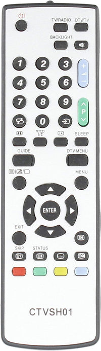 Common TV CTVSH01 - Mando a Distancia Universal (Compatible con Televisores Sharp) Color Negro