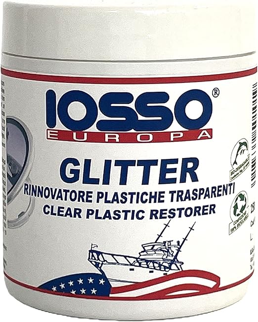 Iosso Europa Xgl2 - Pasta abrillantadora para plásticos transparentes todos, blanco, 250 ml