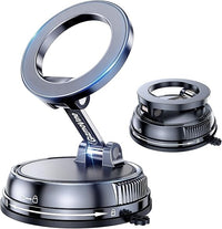 Soporte Movil Coche [2026 Ventosa Potente], [22X N55 Imanes] 360° Rotación, Gancho Metálico, Soporte Magnetico Móvil con Anillo de Metal para Rejilla del Aire para iPhone 17 16 15 14, Otro Smartphone