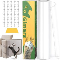Gimars Protection Canapé Chat Anti Griffe 30cm x 5m, Film Adhésif Transparent para Meubles, Mur, Porte – Contre Les Griffes de Chats y Chiens