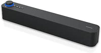 Atlantis Soundbar 20 W, Conector Jack 3,5 mm + Bluetooth 5.3, batería 2400 mAh, Radio FM, Altavoz para PC, portátil, TV, Smartphone. Dimensiones: 420 x 60 x 74 mm. Color: Negro. P003-C0820-B