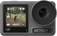 Osmo Action 3 Standard Combo – Cámara sportowa 4K HDR z superszeroką perspektywą, 10-bitowa głębia kolorów, stabilizacja horyzontu, odporność na zimno, trwała, wodoszczelność 16 m