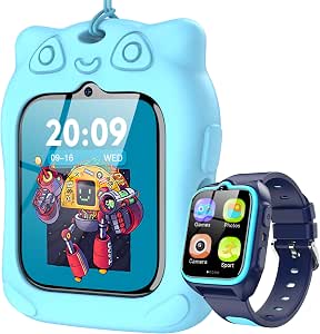 Blackview Reloj Inteligente Niño con Modo Deportivo, Linterna, Modo Aprendizaje, Audiolibros, 1.75”Smartwatch Niños, 20 Esferas, 30 Juegos, Cámara, Calculadora, Despertador, NO GPS, NO SIM