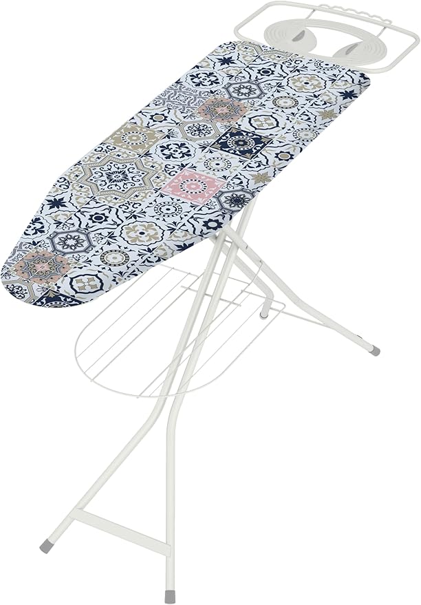 Colombo Stella Tabla de Planchar, Metal/Funda de algodón, Multicolor, tamaño de la Tabla de Planchar 120 x 40 cm