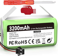 3200mAh Batería de Respuesto para Conga Excellence 1090 990 950 1790, Ecovacs Deebot N79 N79S DN622 RoboVac 11 11S 30 35C y IKOHS Netbot S14 S15