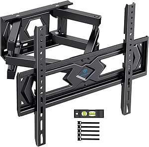 PERLESMITH Soporte TV Pared Articulado Inclinable Y Giratorio – Soporte TV para 26-70 Pulgadas Pantallas – MAX VESA 400x400mm, para Soportar 45kg