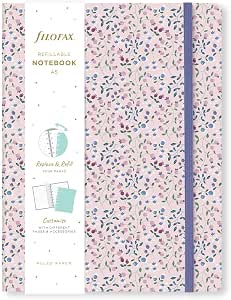Filofax Meadow - Cuaderno recargable A5, color rosa