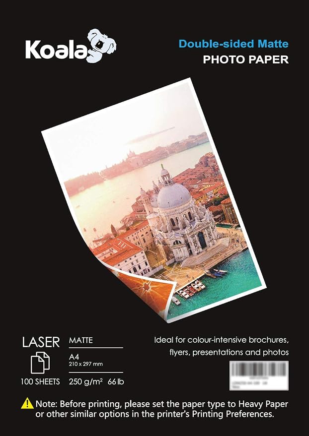 100 Albyco Fotopapier Inkjet Format A4 MATT 230 g/m², Beidseitig bedruckbar