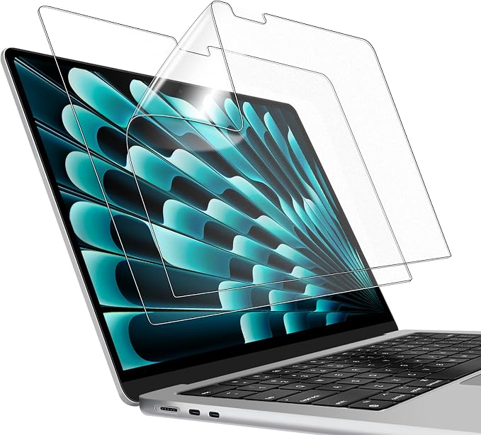 JETech Protector Pantalla Mate para MacBook Air 13" (M5-M2), 2 Unidades