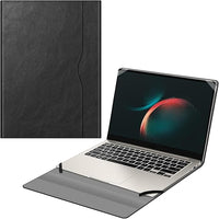 Fintie Hülle für 14 Zoll Samsung Galaxy Book 5 Pro,Galaxy Book 4 Edge - Premium Folio Schutzhülle mit Dokumentschlitze, Schwarz