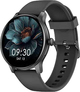 AcclaFit Reloj Inteligente Hombre Mujer con Llamadas Bluetooth, Smartwatch Esfera Redonda 1,38" con Pulsómetro, Monitor de Sueño, IP68 Impermeable, Compatible con Android iOS - Regalo Día del Padre