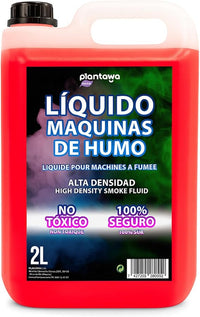 Plantawa Líquido Maquina de Humo Natural 2 litros | Líquido Máquina Humo Alta Densidad y Larga Duración, Seguro para Respiración, Sin Quimicos Peligrosos, Cruelty Free, Discotecas, Fiestas, Eventos