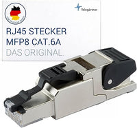 Telegärtner J00026A2001 - Conector (RJ-45, Negro, Plata)