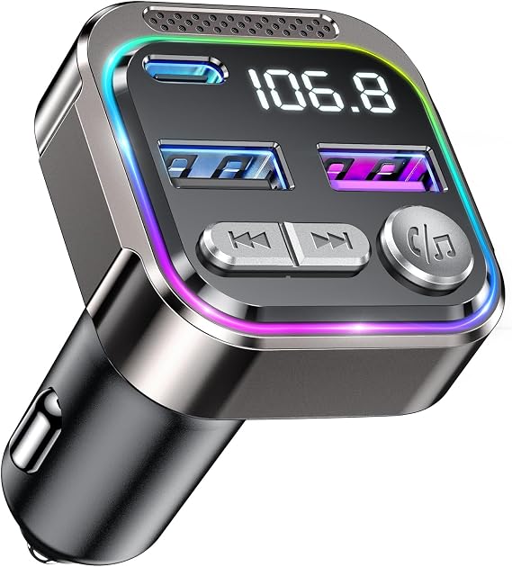 GizmoVine Transmisor Bluetooth Coche Accesorios Coche, Gadgets Tecnológicos