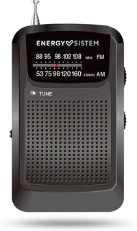 Energy Sistem Pocket Radio - Radio portatil Am/FM a Pilas con Salida minijack e indicador Visual de sintonización