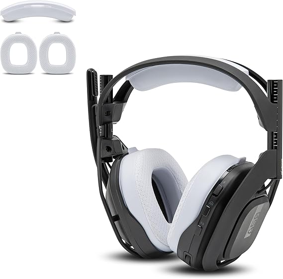 WC Mod Kit A50 - Almohadillas de Gel refrigerante + Diadema de Repuesto para Astro A50 Gen 4, Gen 5 y A50X de Wicked Cushions | Mayor Comodidad, refrigeración y Durabilidad | White