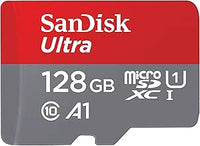 SanDisk 128GB Ultra, Tarjeta de memoria microSDXC, hasta 140 MB/s + adaptador SD, con Clase A1 de rendimiento de las aplicaciones, UHS-I Class 10 U1