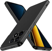 ivoler Negro Mate Funda para Xiaomi Poco X6 Pro 5G con ProtecciÃ³n de CÃ¡mara, Carcasa Protectora Antigolpes, Ultrafina Suave TPU Silicona Caso Delgada Anti-Choques Case