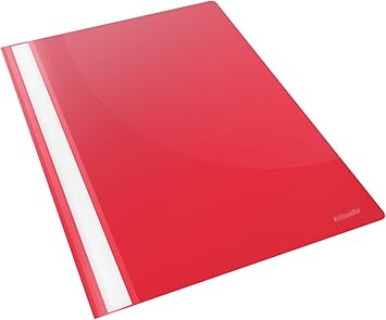 Archivos de informe de plástico Esselte A4, capacidad para 160 hojas, gama VIVIDA, rojo